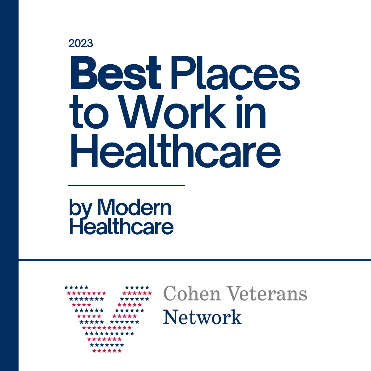 CVN – Among The Best Place To Work In Healthcare - Cohen Veterans Network